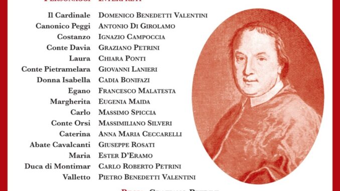 Marsciano, in scena la solidarietà con la commedia “Il Cardinale Lambertini"