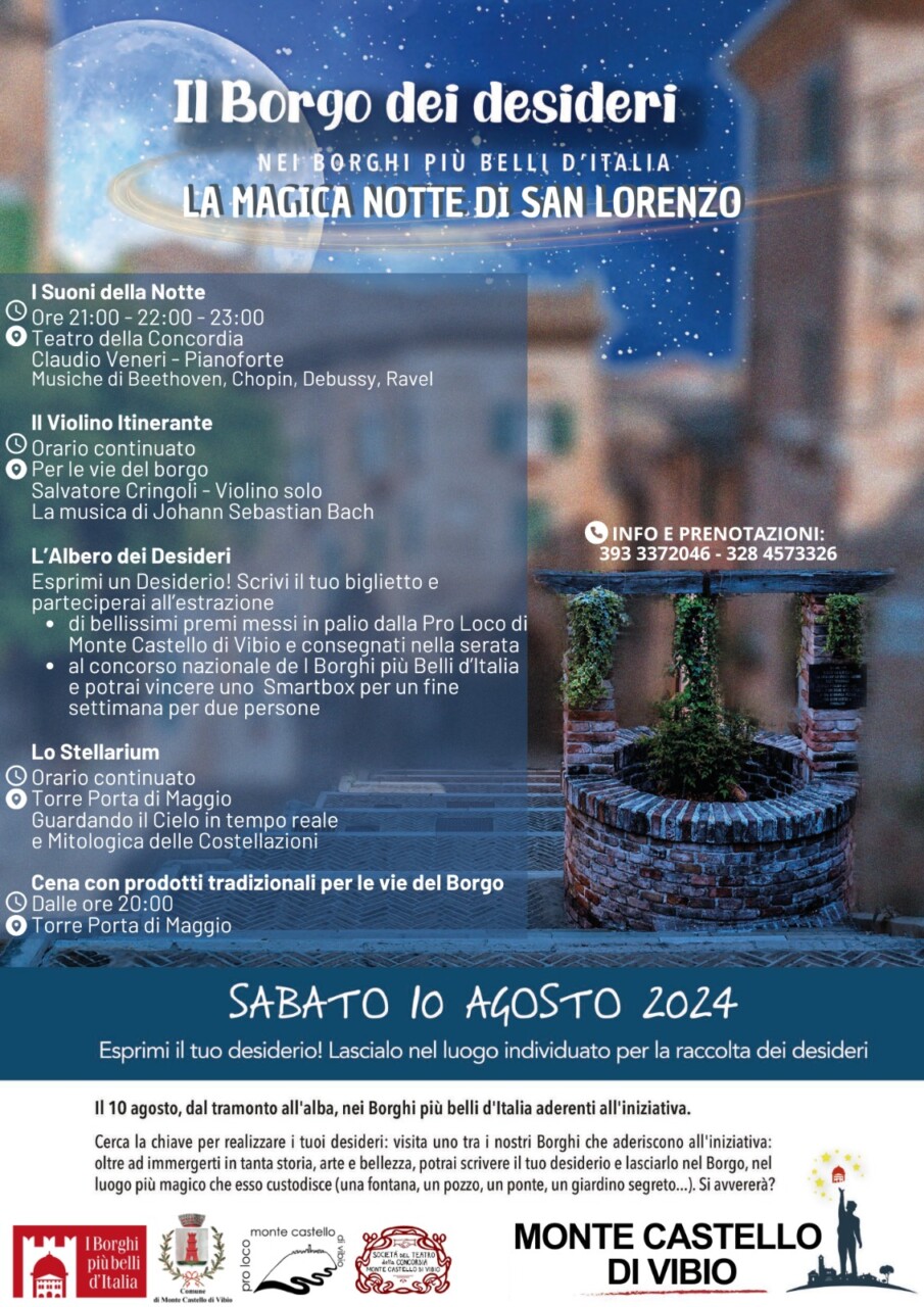 Sabato 10 Agosto. dal tramonto all’alba, Monte Castello di Vibio