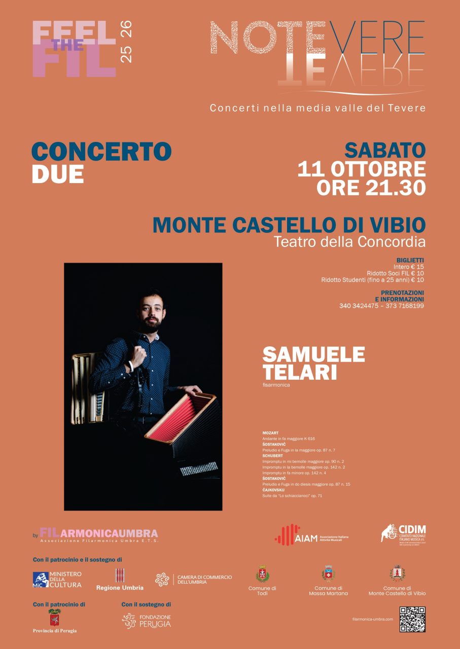 Samuele Telari porta in scena l’anima della fisarmonica