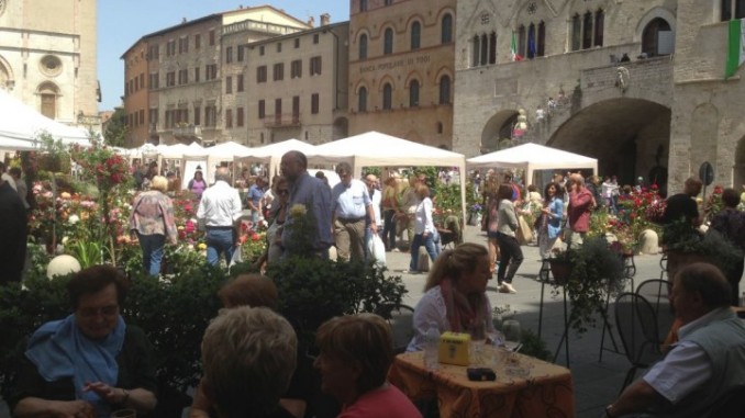 Piazza del Popolo durante Todifiorita 2014