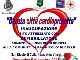 Deruta, anche San Nicolò di Celle avrà il suo defibrillatore