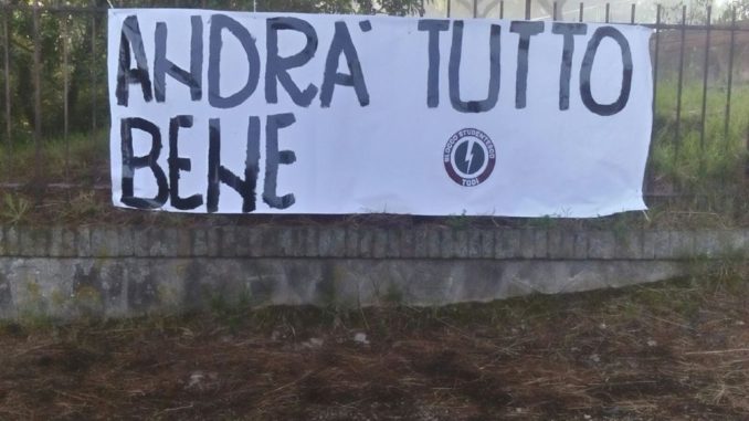 Blocco Studentesco striscioni scuole per “salutare” fine anno scolastico