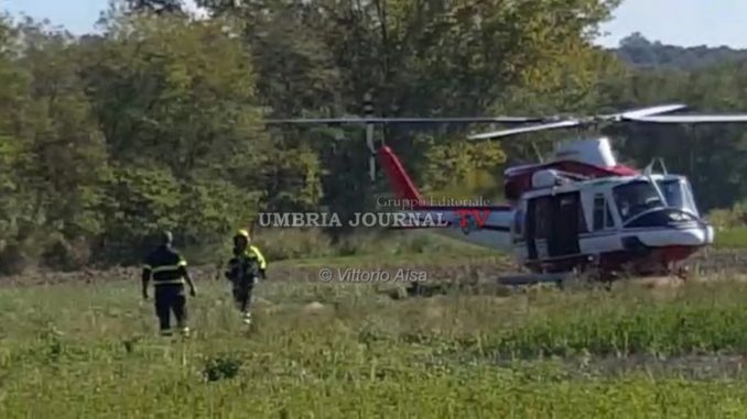 Donna 46enne di Deruta scomparsa, anche elicottero dei vigili del fuoco in volo