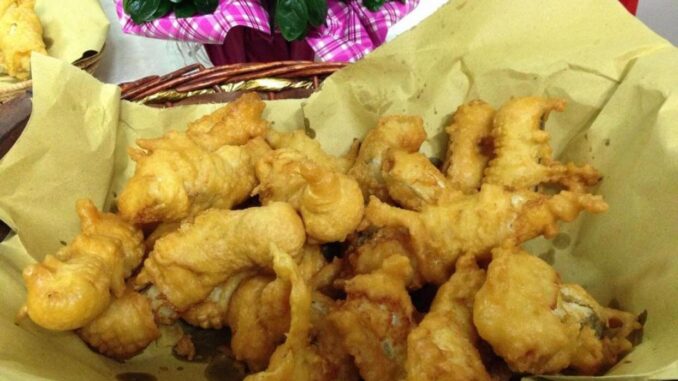 La frittella di baccalà marscianese tra i piatti tipici presenti a Roma Baccalà. Dal 9 al 12 settembre nel quartiere Garbatella