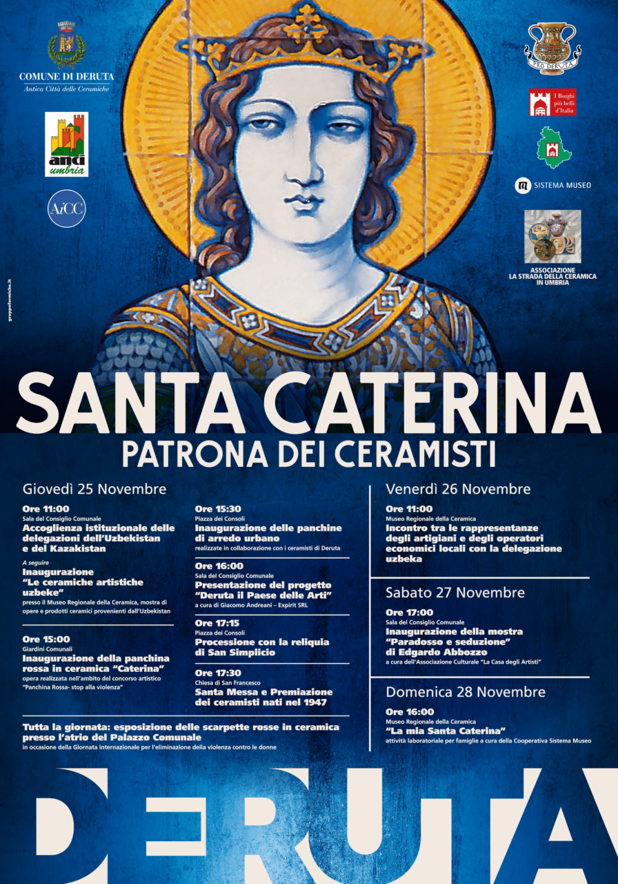 Deruta in festa per Santa Caterina la patrona dei ceramisti