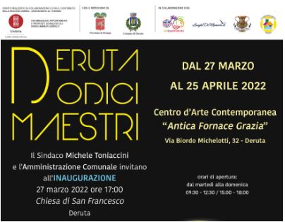 Mostra Deruta 12 Maestri, curata da Andrea Baffoni