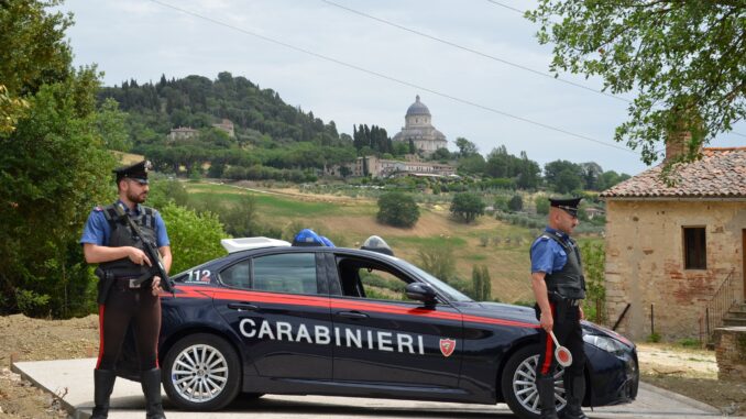 Non rispetta divieto di avvicinamento, arrestato uomo a Todi. Trovato dai Carabinieri insieme all'ex compagna