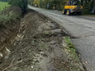 Todi, lavori sulla strada del Cimitero Vecchio