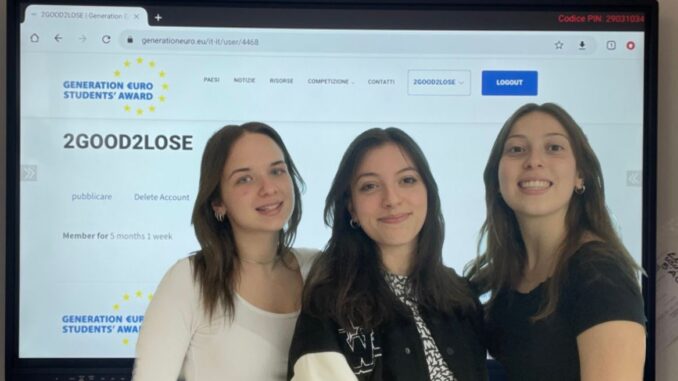 Studentesse del ‘Salvatorelli Moneta’ di Marsciano alle finali nazionali di ‘Generation €Uro Student Award’