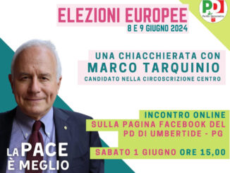 Marco Tarquinio, Candidato Indipendente PD, Incontra i Cittadini