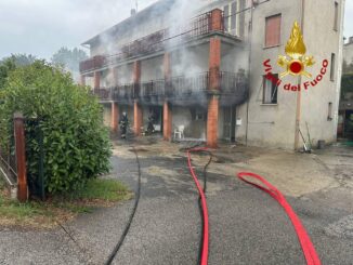 Incendio in appartamento a Castiglione della Valle