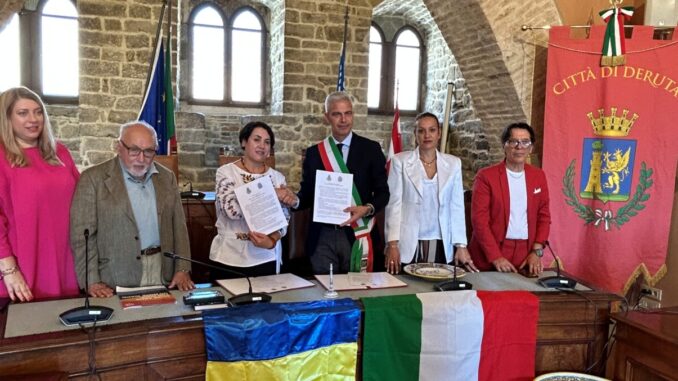 Firmato il primo Patto di Solidarietà tra Deruta e un Comune ucraino