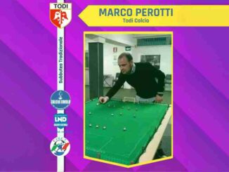 Marco Perotti al Campionato LND per il Todi Calcio
