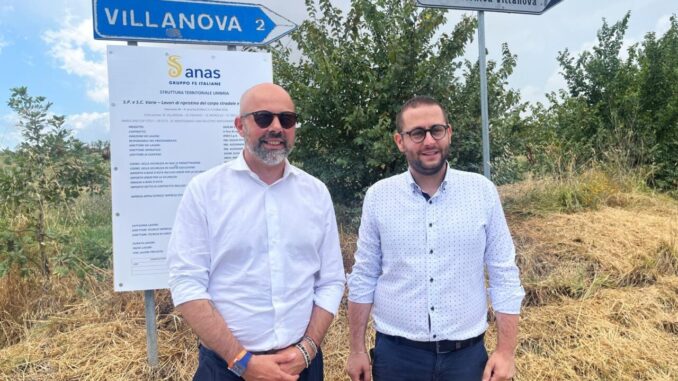 Avviati i lavori sulla strada comunale di Villanova